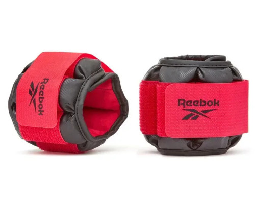 Обважнювачі зап'ястя Reebok Flexlock Wrist Weights 0.5 кг, чорно-червоний