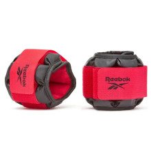 Обважнювачі щиколотки Reebok Flexlock Ankle Weights 0.5 кг, чорно-червоний