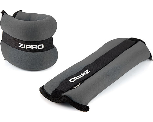 Обтяжувачі для щиколотки та зап'ястя Zipro 1,5 кг (2 шт.), сірий