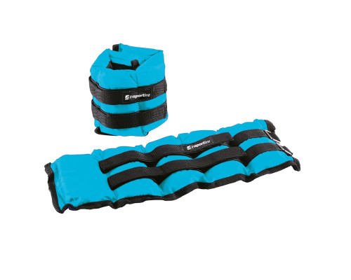 Регульовані навантаження для щиколотки та зап’ястя inSPORTline BlueWeight 2x2 kg