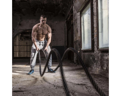 Канат тренувальний TUNTURI BATTLE ROPE 9 м
