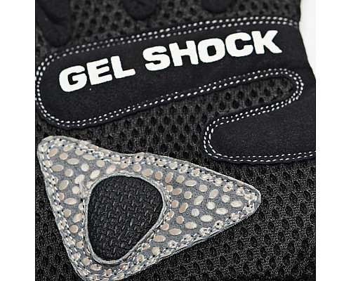 Рукавички для фітнесу Leone Gel Shock S, чорно-білі