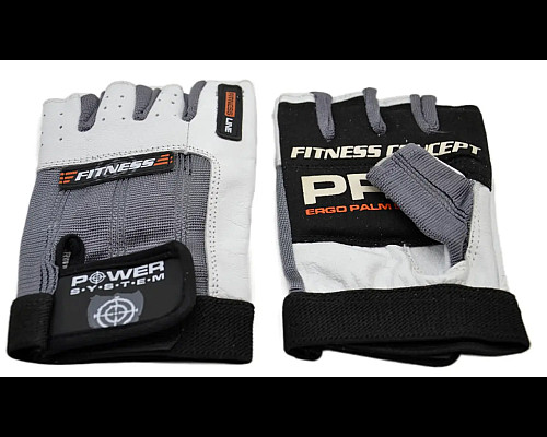Рукавички для фітнесу Power System PS-2300 Fitness M, сіро-білі