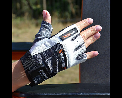 Рукавички для фітнесу Power System PS-2300 Fitness M, сіро-білі