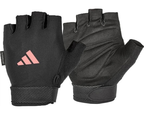 Рукавички для тренінгу Adidas Essential Adjustable Gloves розмір M, чорно-рожеві