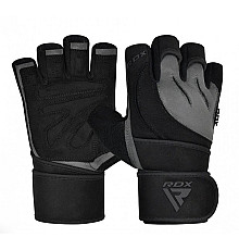 Рукавички для фітнесу RDX L4 Micro S, чорно-сірі