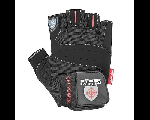 Рукавички для фітнесу Power System PS-2550 Get Power S, чорні