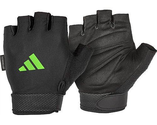 Рукавички для тренінгу Adidas Essential Adjustable Gloves розмір L, чорно-зелені