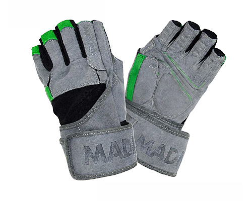 Рукавички для фітнесу MadMax MFG-860 Wild розмір M, сіро-зелений