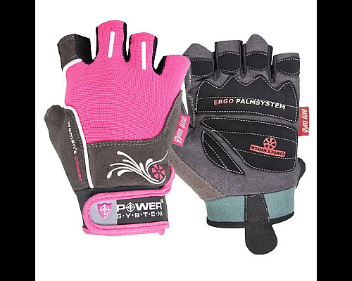 Рукавички для фітнесу жіночі Power System PS-2570 XS, рожеві