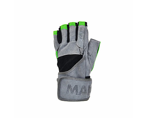 Рукавички для фітнесу MadMax MFG-860 Wild розмір XL, сіро-зелені