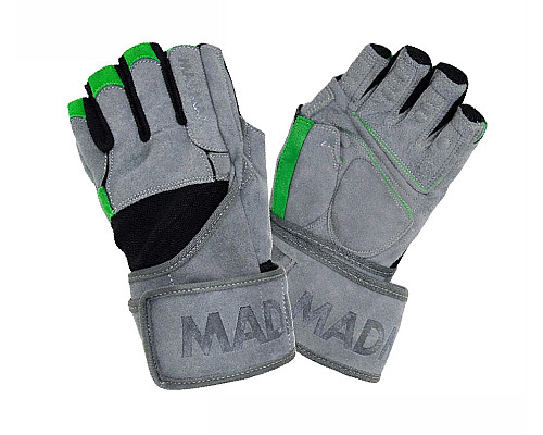 Рукавички для фітнесу MadMax MFG-860 Wild розмір XL, сіро-зелені