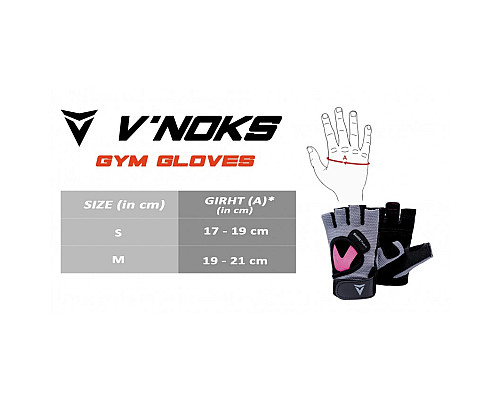 Рукавички для фітнесу жіночі VNK PRO M, різнокольорові
