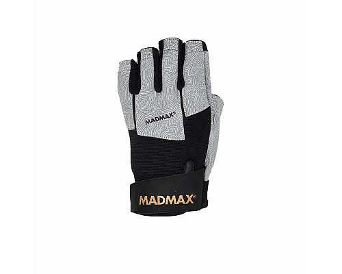 Рукавички для фітнесу MadMax MFG-871 Damasteel розмір XL, сіро-чорні