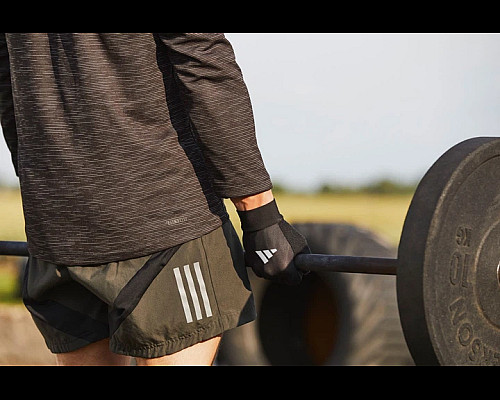Рукавички для тренінгу Adidas Full Finger Essential Gloves розмір M, чорно-білі