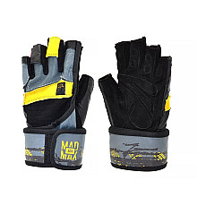 Рукавички для фітнесу MadMax MFG-880 Signature розмір XXL, чорно-жовті