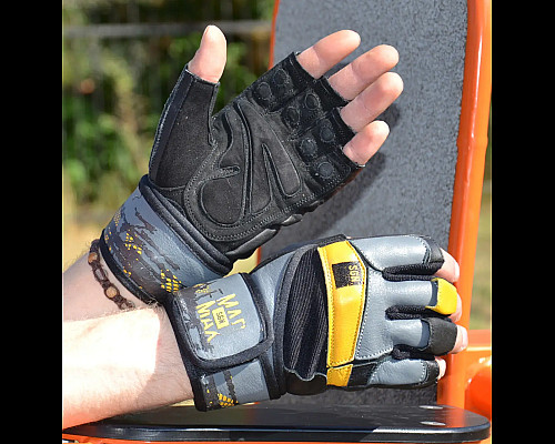 Рукавички для фітнесу MadMax MFG-880 Signature розмір XXL, чорно-жовті