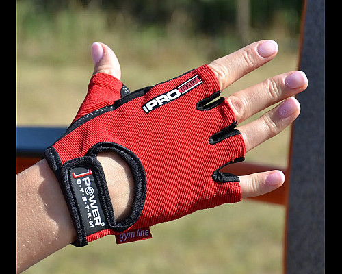 Рукавички для фітнесу Power System PS-2250 Pro Grip XS, червоні