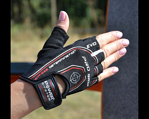 Рукавички для фітнесу Power System PS-2250E Pro Grip EVO XS, чорні