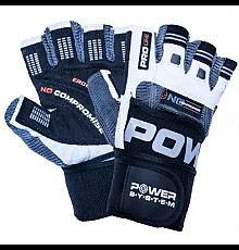 Рукавички для фітнесу Power System PS-2700 No Compromise M, сіро-білі