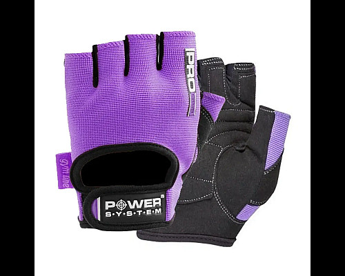 Рукавички для фітнесу жіночі Power System PS-2250 Pro Grip XS, фіолетові