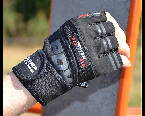 Рукавички для фітнесу Power System PS-2800 Power Grip XL, чорні