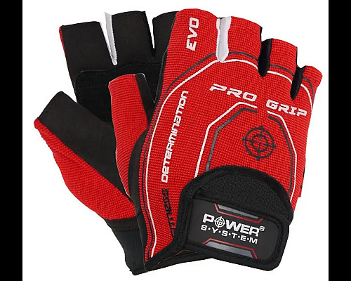 Рукавички для фітнесу Power System PS-2250E Pro Grip EVO XS, червоні