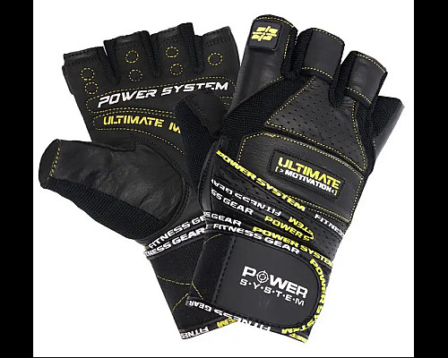 Рукавички для фітнесу Power System PS-2810 Ultimate Motivation L, чорно-жовті
