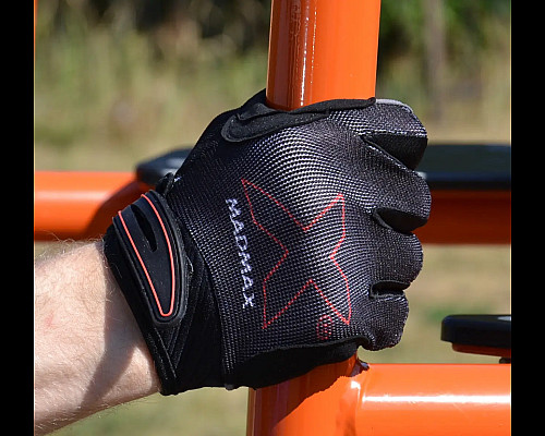 Рукавички для фітнесу MadMax MXG-103 X розмір XL, сіро-чорні