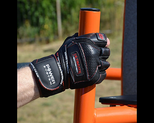 Рукавички для фітнесу Power System PS-2810 Ultimate Motivation XL, чорно-червоні
