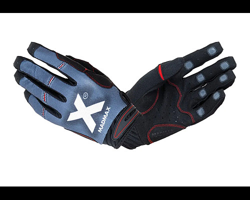 Рукавички для фітнесу MadMax MXG-102 X Gloves розмір XXL, сіро-чорні