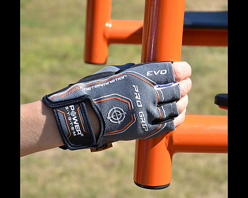 Рукавички для фітнесу Power System PS-2250E Pro Grip EVO XS, сірі