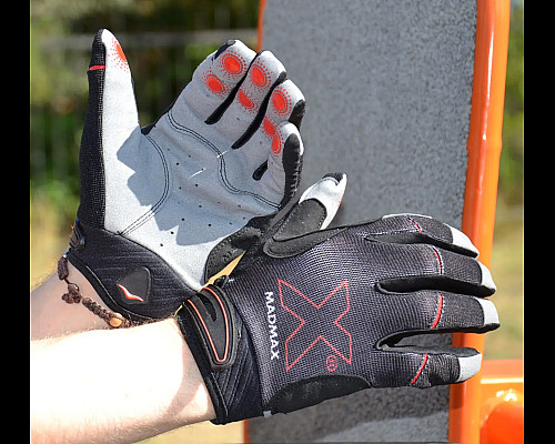 Рукавички для фітнесу MadMax MXG-103 X розмір XXL, сіро-чорні