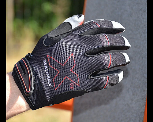 Рукавички для фітнесу MadMax MXG-103 X розмір XXL, сіро-чорні