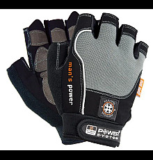 Рукавички для фітнесу чоловічі Power System PS-2580 XS, чорно-сірі