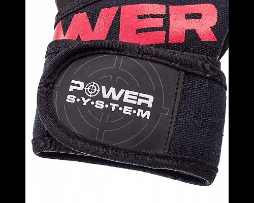 Рукавички для фітнесу Power System PS-2800 Power Grip L, чорно-червоні