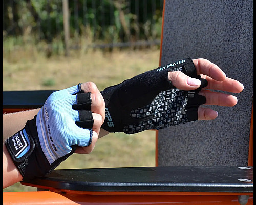 Рукавички для фітнесу жіночі Power System PS-2920 Evo XS, блакитні