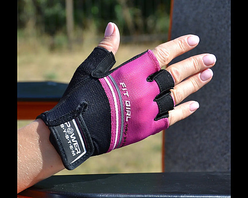 Рукавички для фітнесу жіночі Power System PS-2920 Evo XS, рожеві