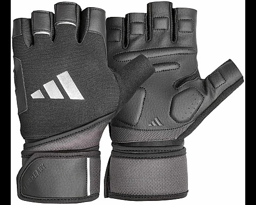 Рукавички для тренінгу Adidas Wrist Wrap Training Gloves чорний Уні XS
