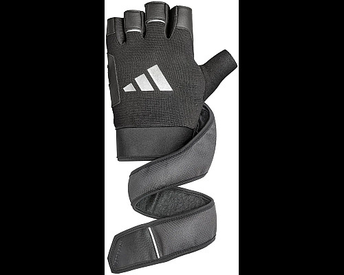 Рукавички для тренінгу Adidas Wrist Wrap Training Gloves чорний Уні XS
