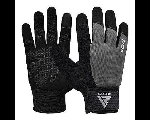 Рукавички для фітнесу RDX W1 Full Finger Plus розмір S, сірі