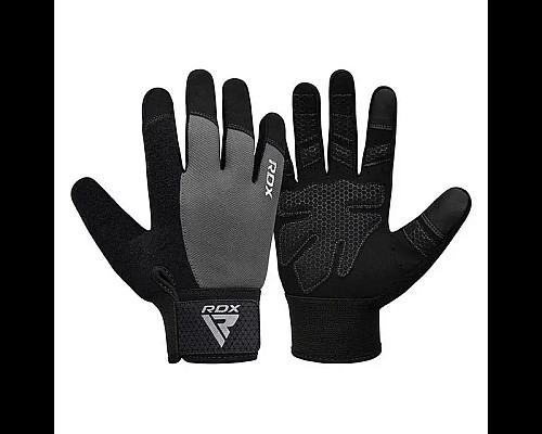 Рукавички для фітнесу RDX W1 Full Finger Plus розмір S, сірі