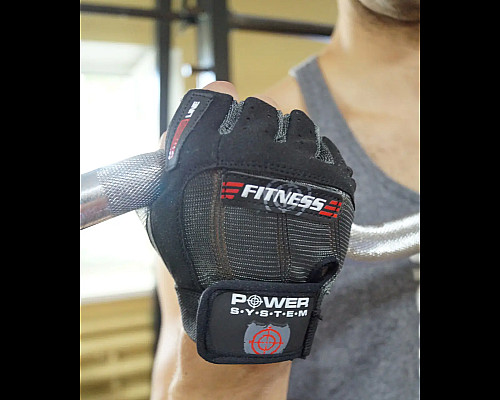Рукавички для фітнесу Power System PS-2300 Fitness M, чорно-сірі