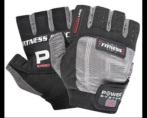 Рукавички для фітнесу Power System PS-2300 Fitness L, чорно-сірі