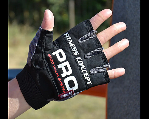 Рукавички для фітнесу Power System PS-2300 Fitness L, чорно-сірі