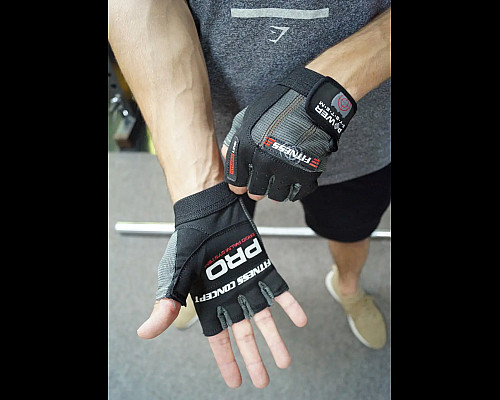 Рукавички для фітнесу Power System PS-2300 Fitness L, чорно-сірі
