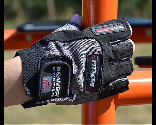 Рукавички для фітнесу Power System PS-2300 Fitness L, чорно-сірі