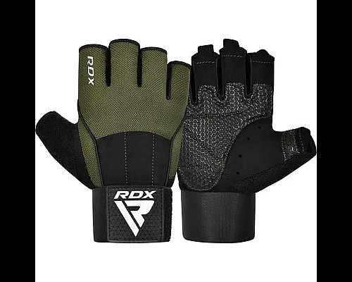 Рукавички для фітнесу RDX W3 розмір M, зелені