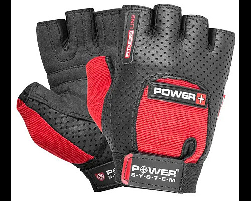 Рукавички для фітнесу Power System PS-2500 Power Plus XXL, чорно-червоні