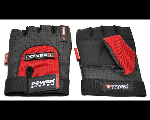 Рукавички для фітнесу Power System PS-2500 Power Plus XXL, чорно-червоні